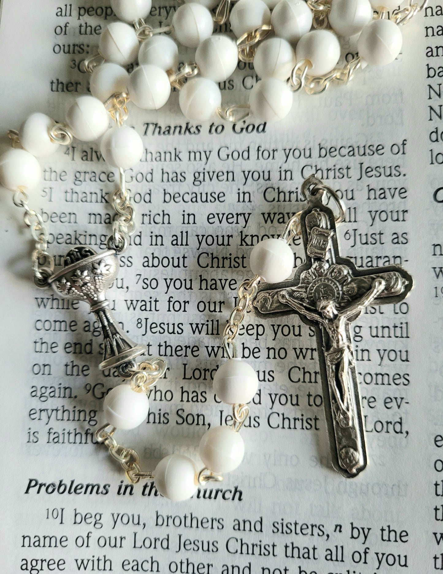 White Rosary