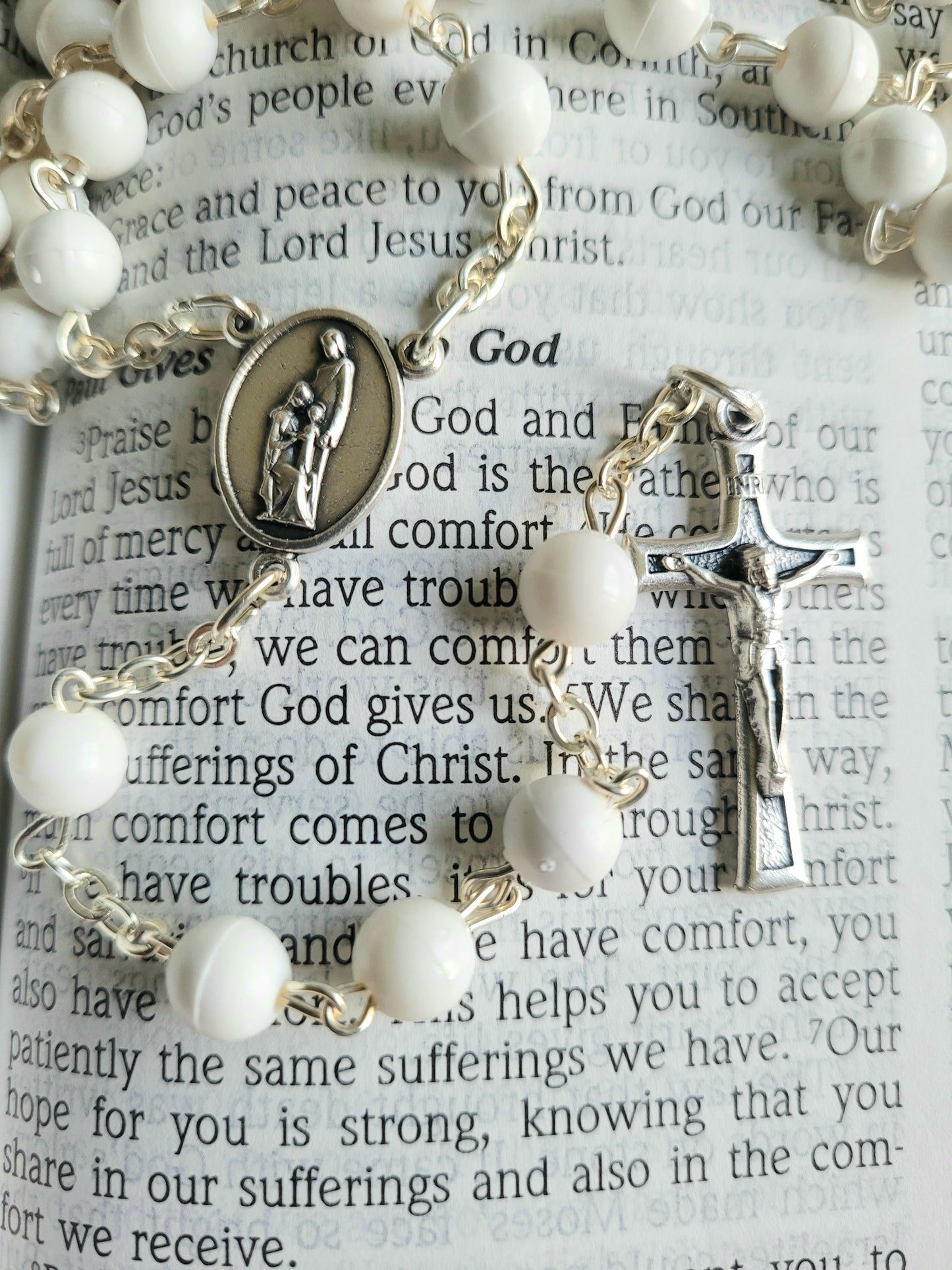 White Rosary