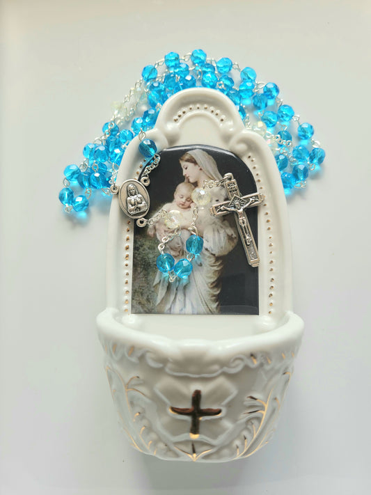 Aquamarine Rosary