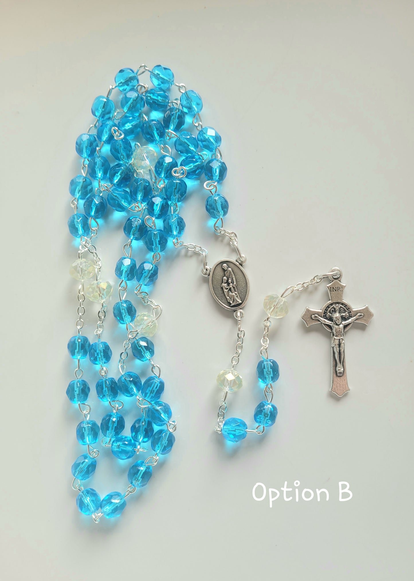 Aquamarine Rosary