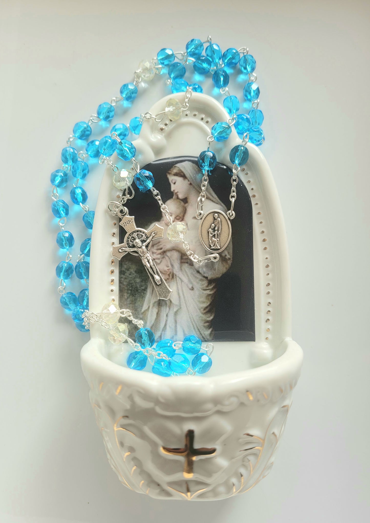 Aquamarine Rosary