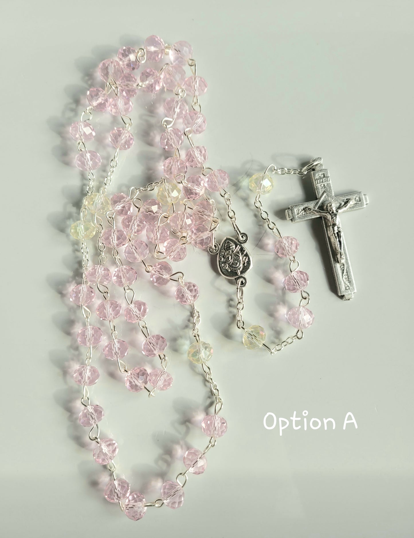 Pink Crystal Rosary