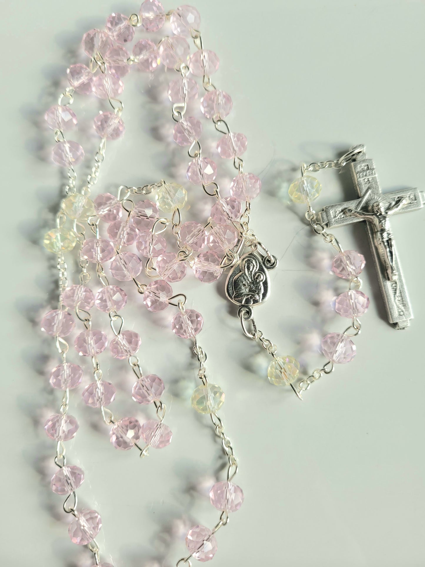 Pink Crystal Rosary