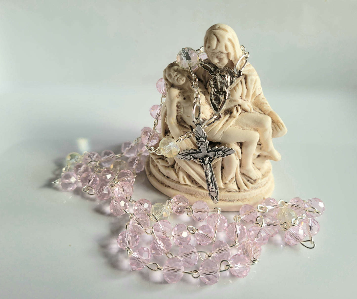 Pink Crystal Rosary