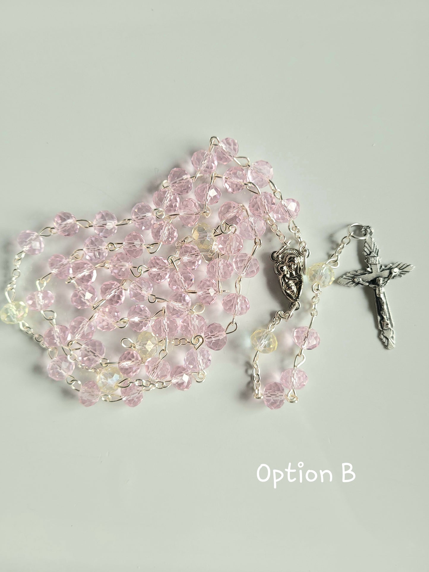 Pink Crystal Rosary