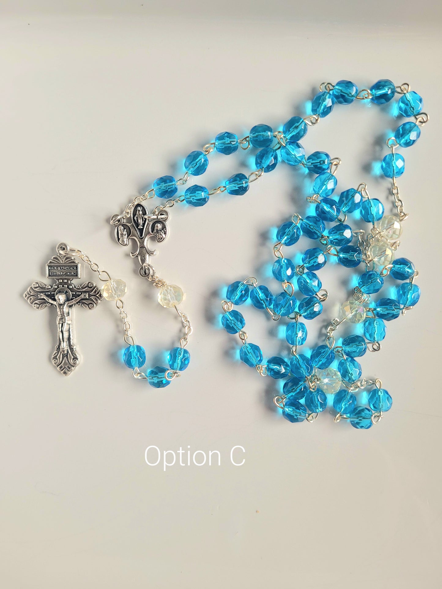 Aquamarine Rosary