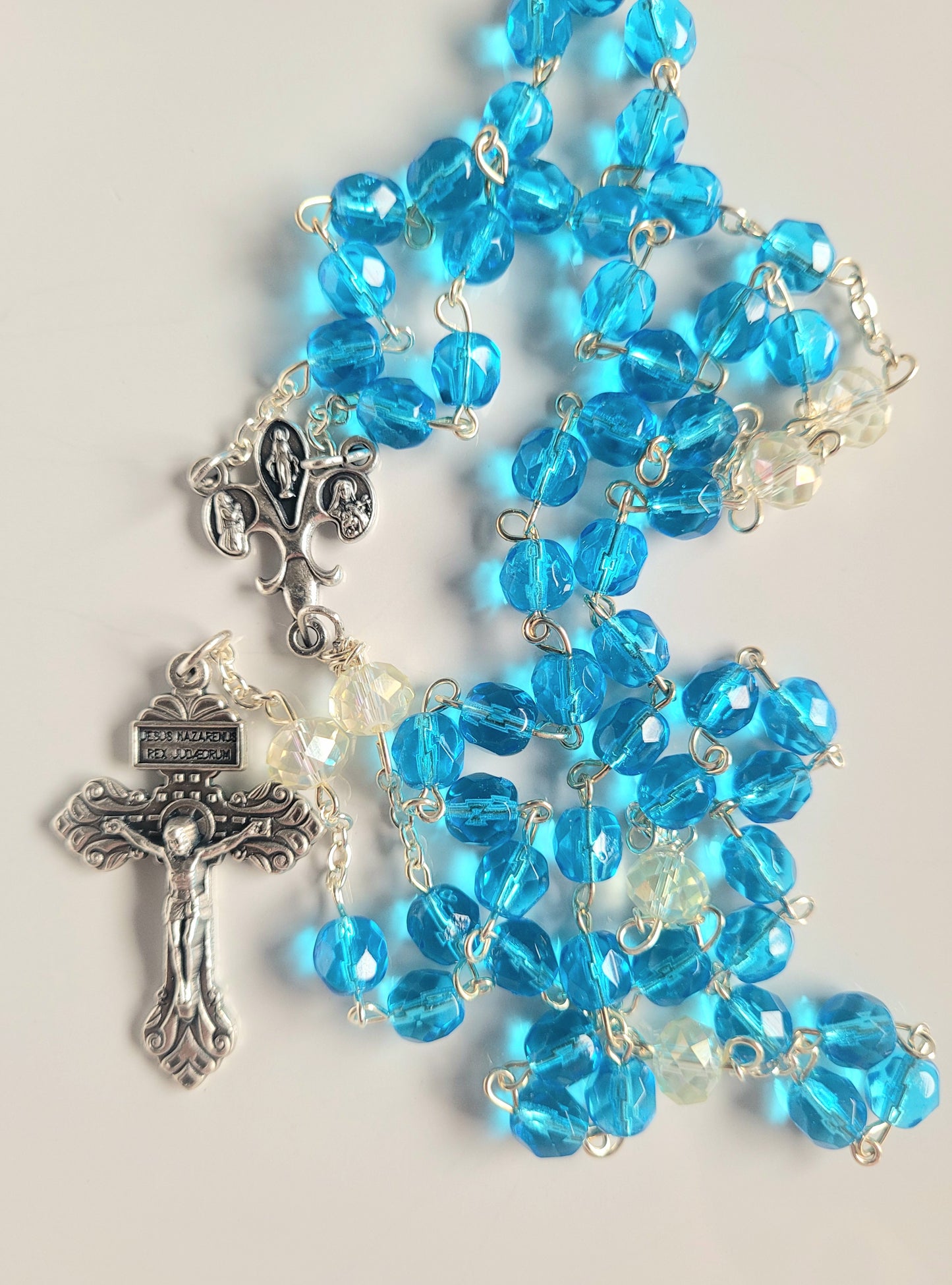 Aquamarine Rosary